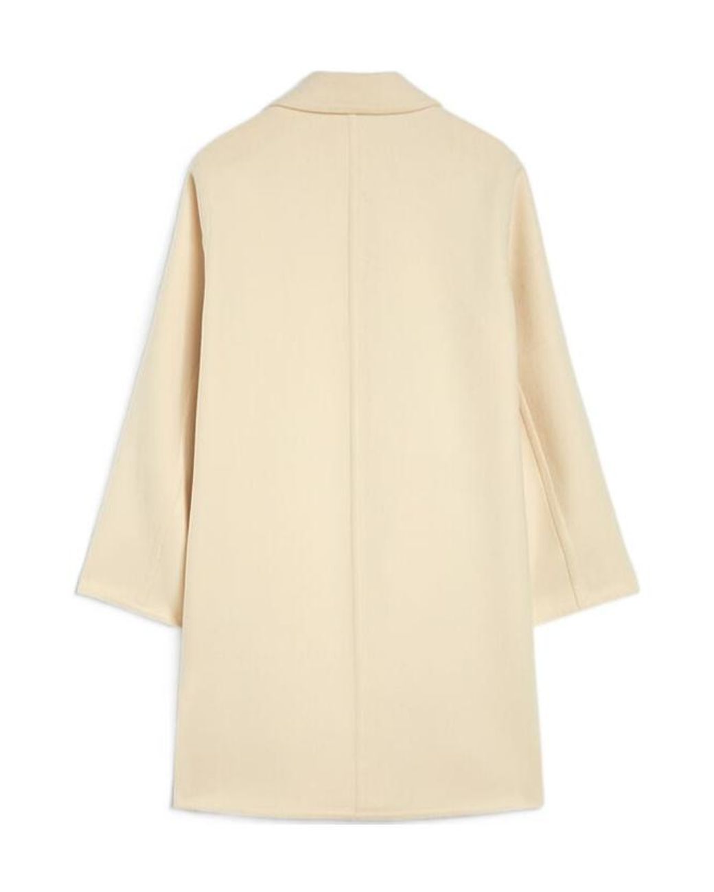 Jil Sander Natural Buttoned Mid-Length Coat