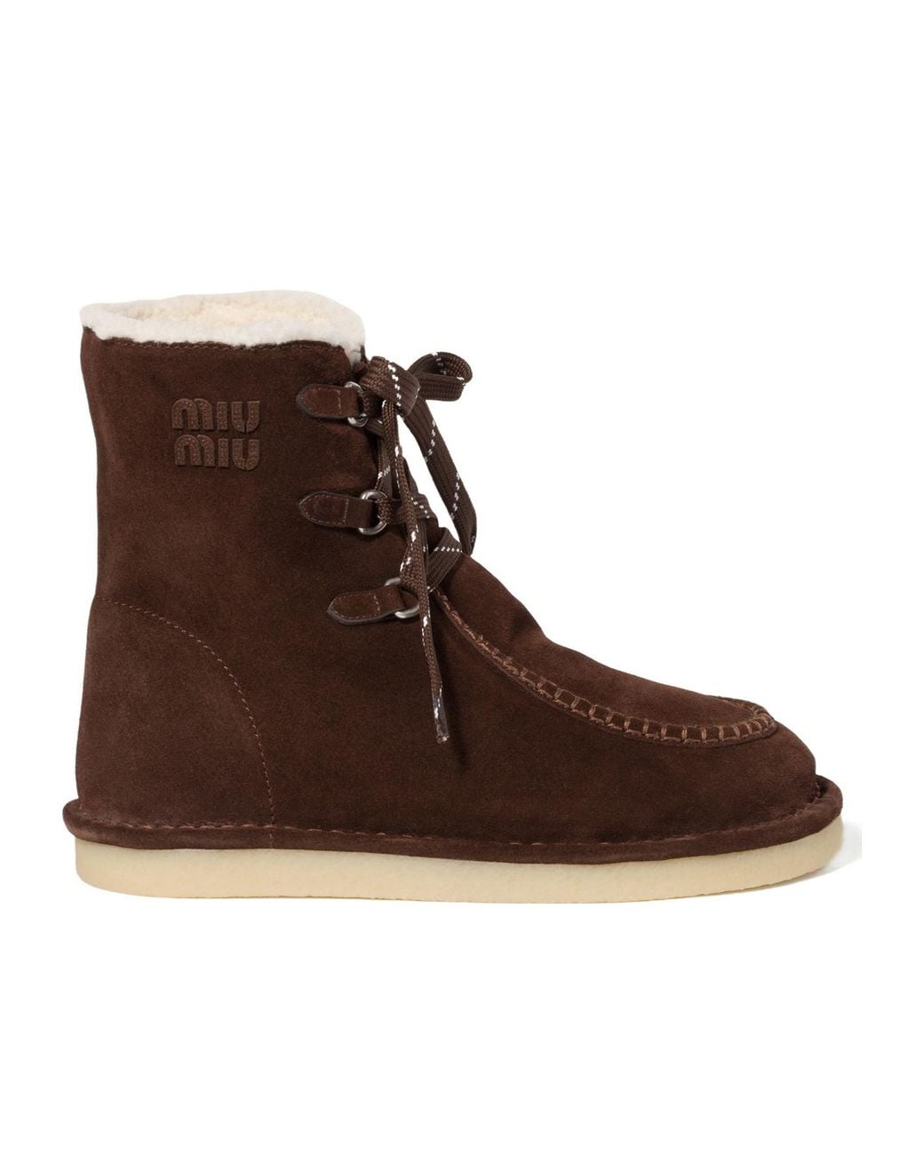Miu Miu Brown Suede Booties