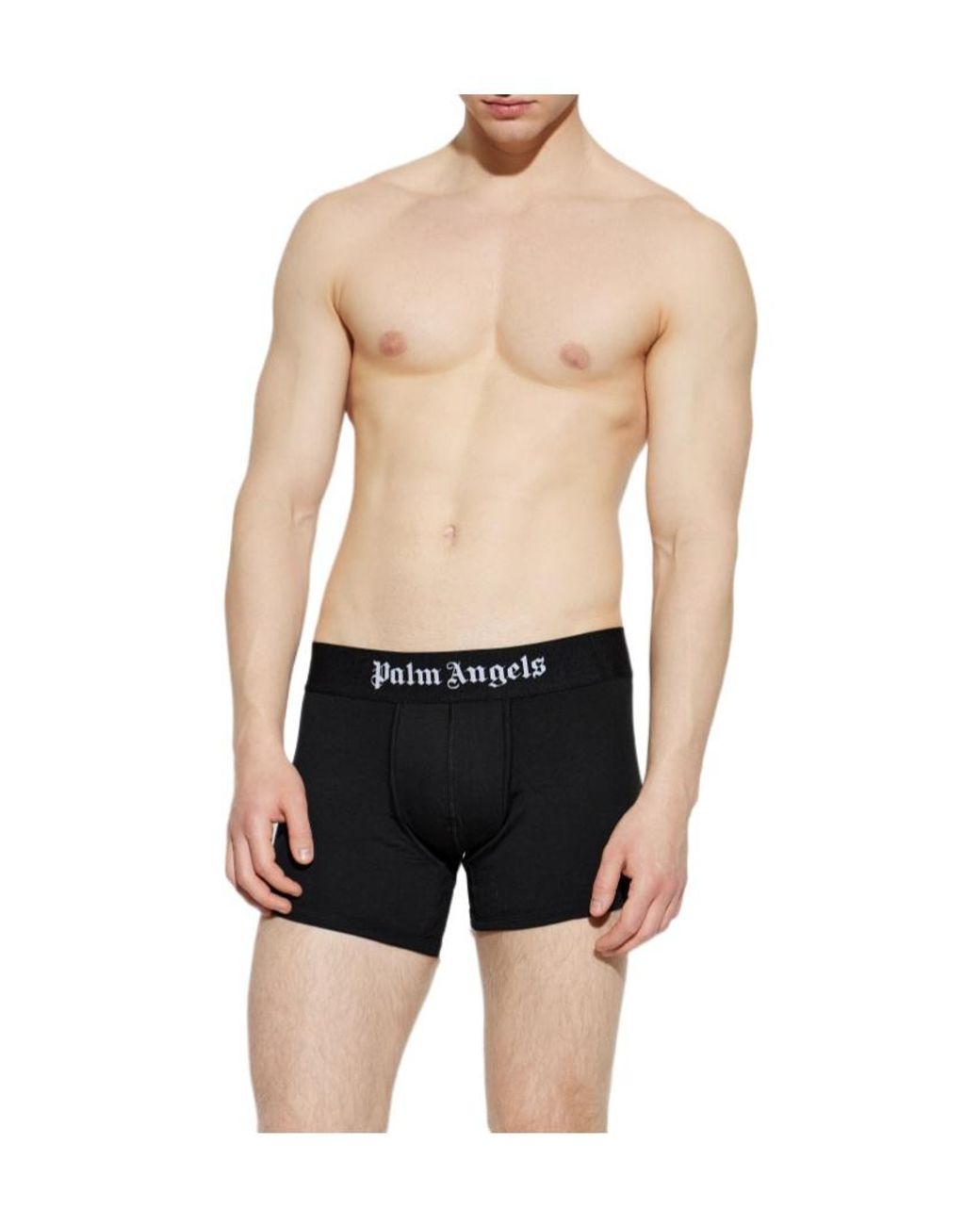 Palm Angels Black Boxer Brief Set for men