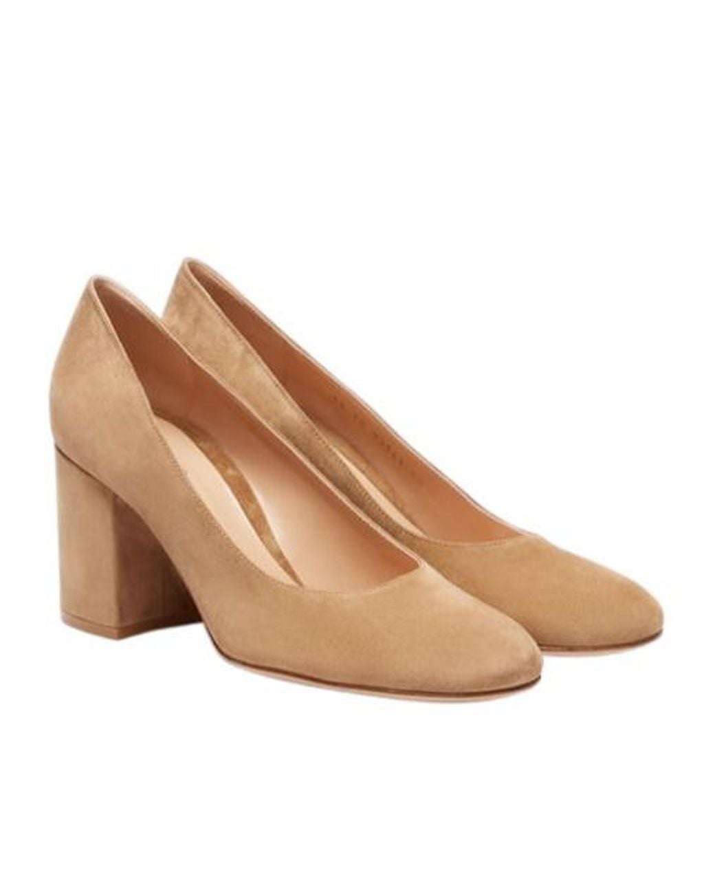 Gianvito Rossi Natural Suede Pumps