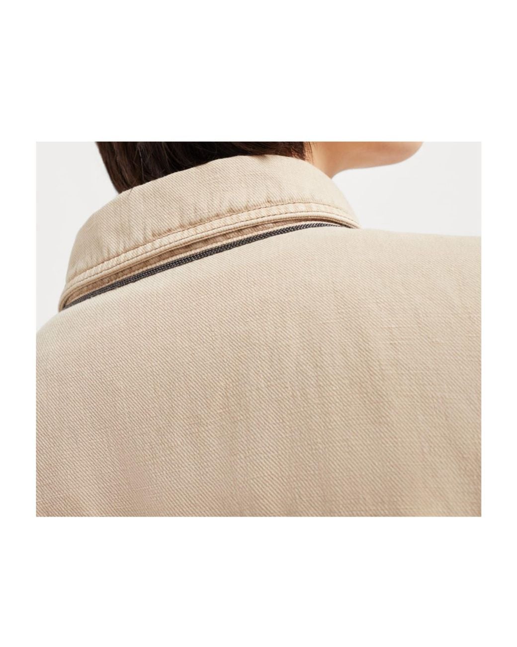 Brunello Cucinelli Natural Monili Jacket