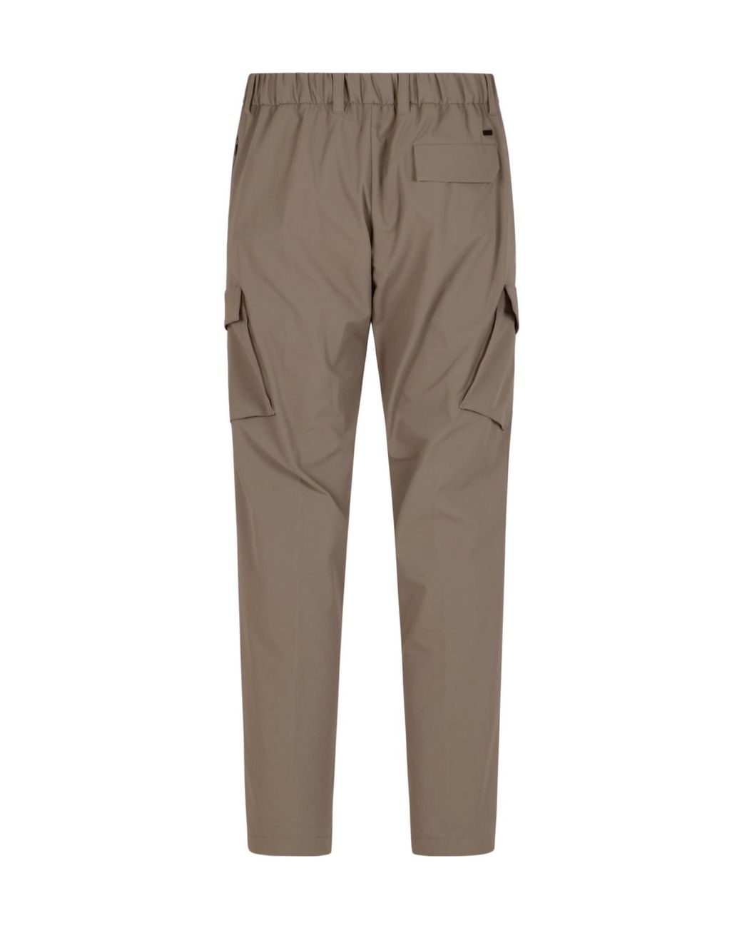 Herno Gray Pleated Cargo Pants for men