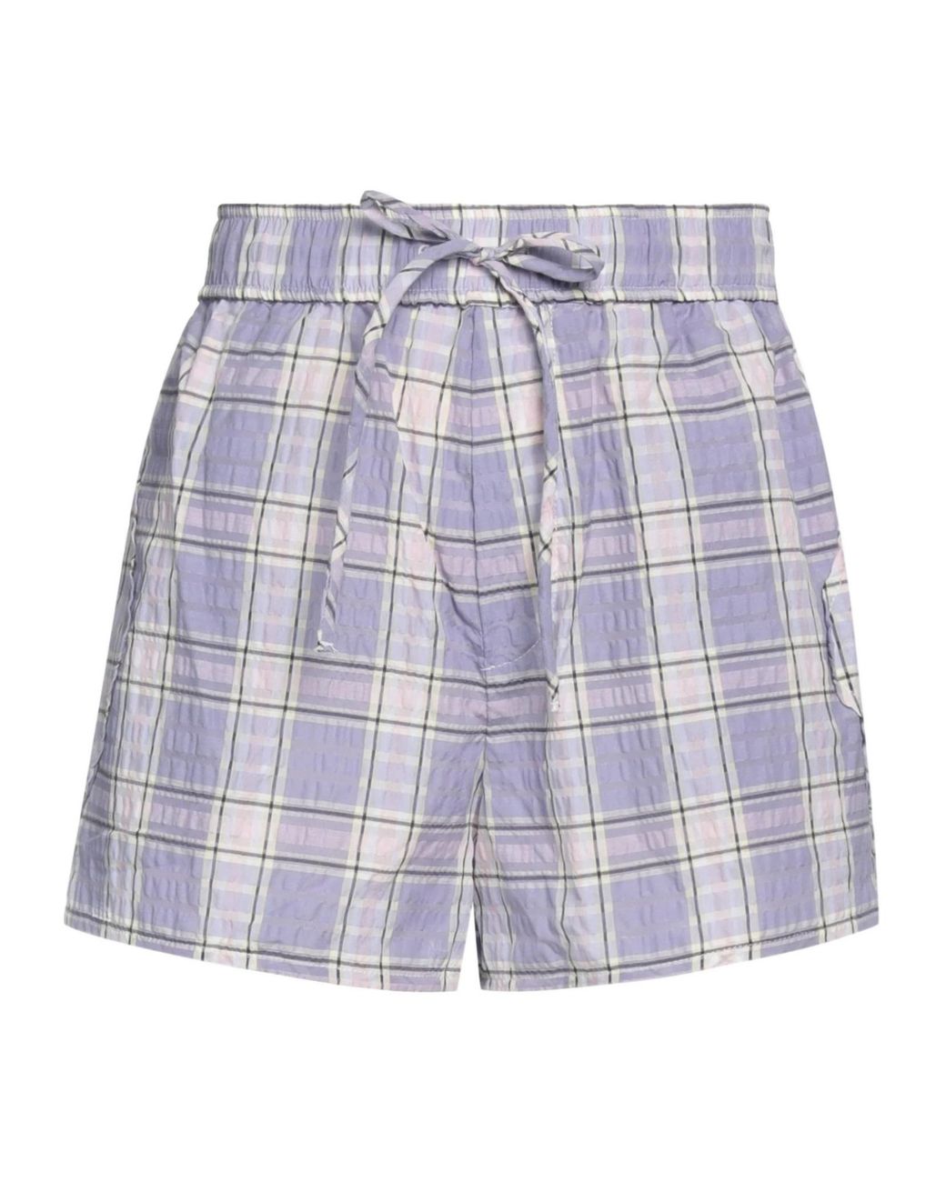 Ganni Blue Drawstring Shorts