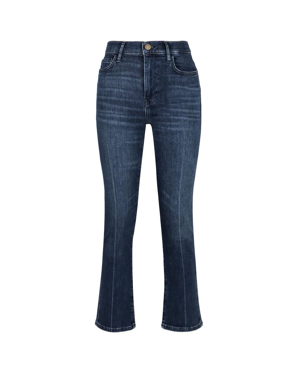 FRAME Blue Le High Straight Flared Jeans