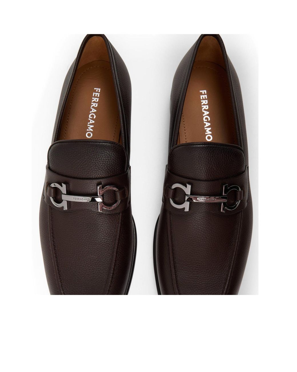 Ferragamo Black Grained Loafer for men