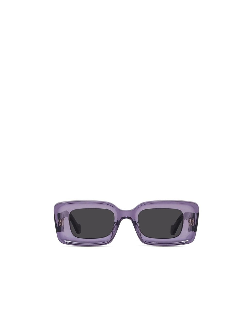 Loewe Black Rectangular Frame Sunglasses