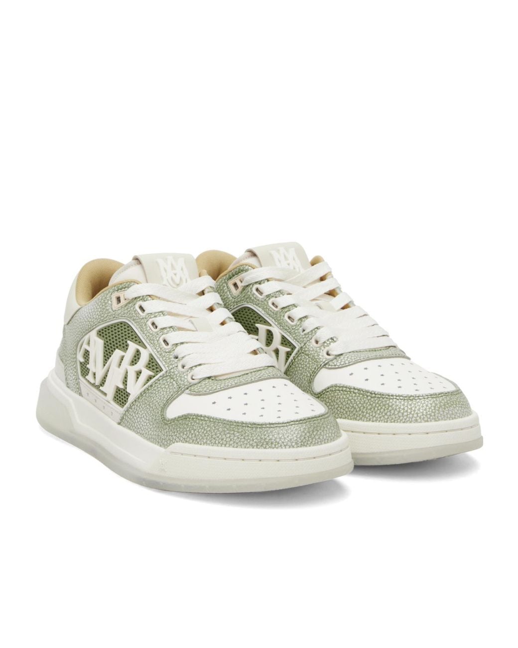 Amiri Metallic Lace-Up Low-Top Sneakers for men