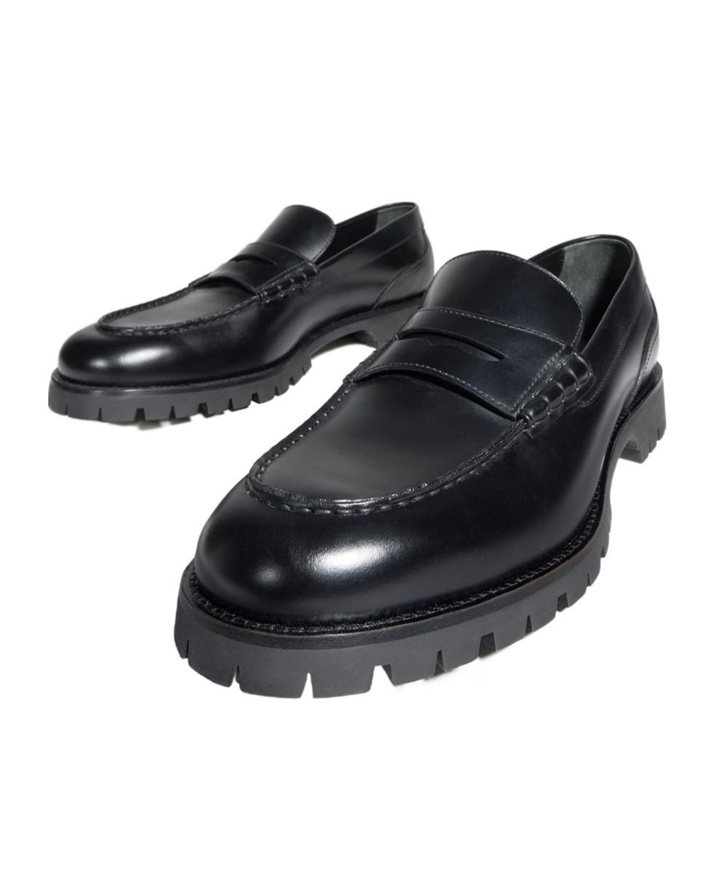 Gucci Black Loafer With Lug Sole for men