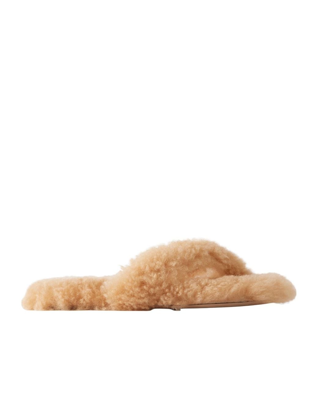 Christen Brown Cashmere-Plush Flip Flops