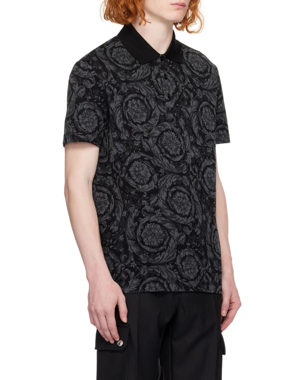 Versace Black Polo Shirts for men