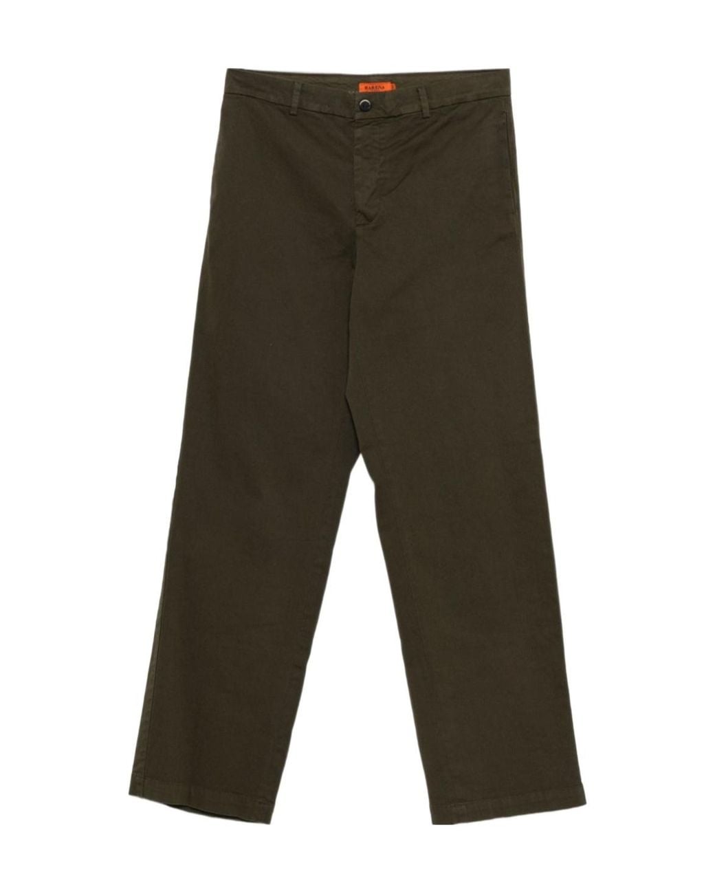 Barena Green Button And Zipper Casual Pants for men