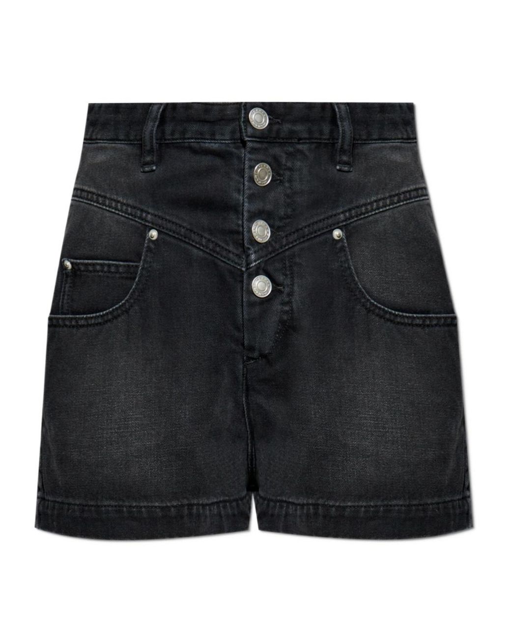 Isabel Marant Black Jovany Denim Shorts