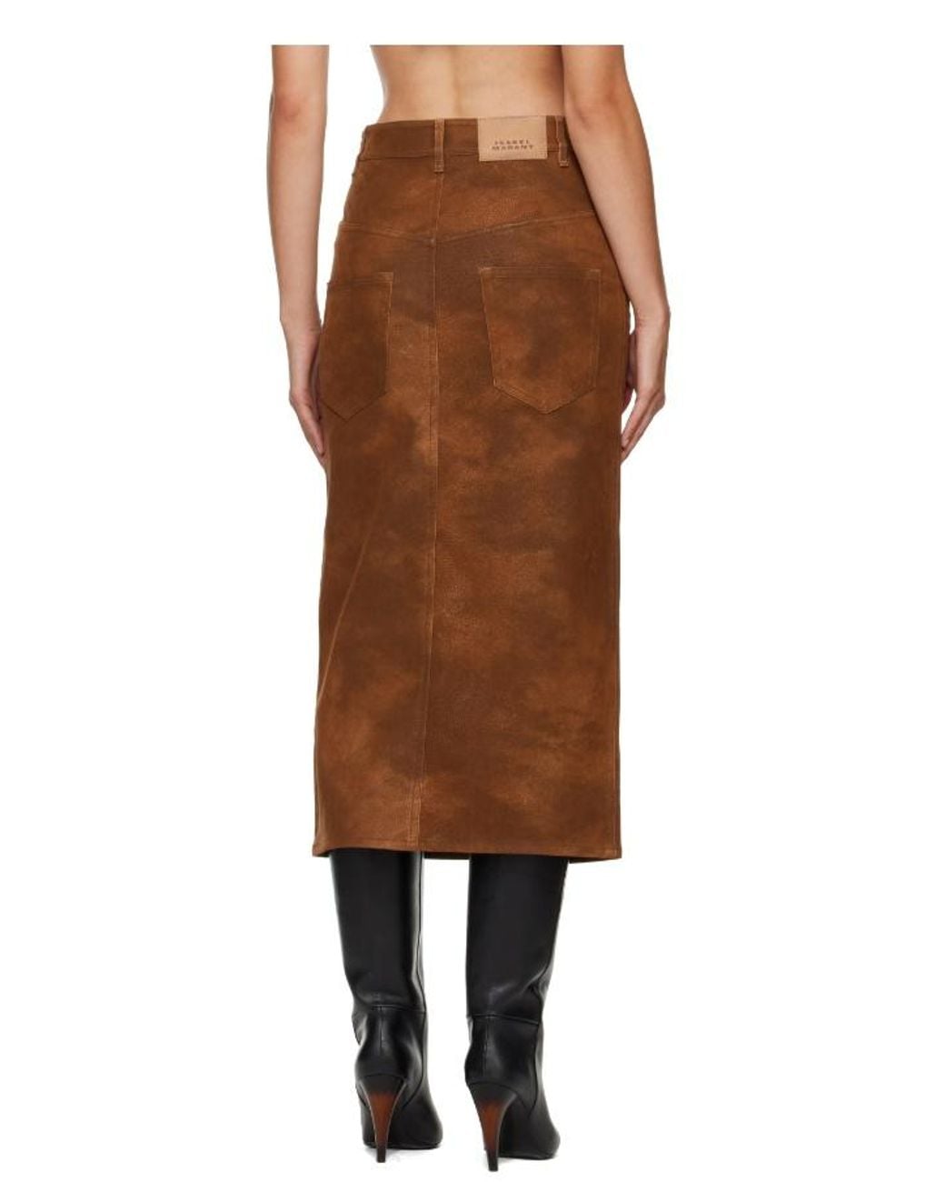 Isabel Marant Brown Pleated Skirt
