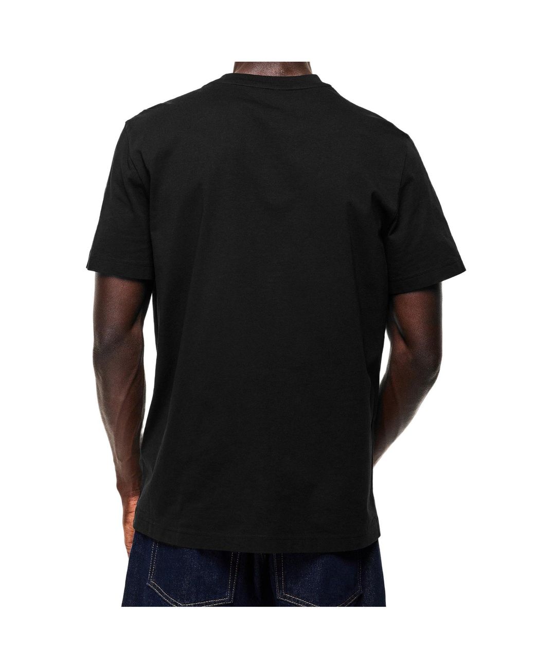 Moncler Black Crew-Neck Cotton T-Shirt for men