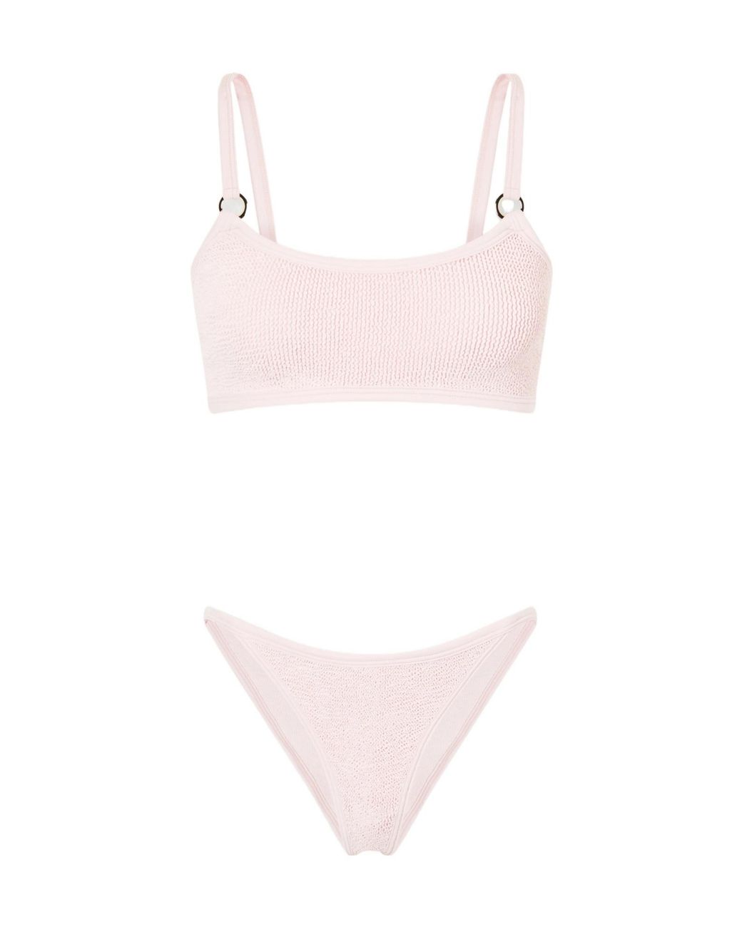 Hunza G Pink Iris Original Crinkle? Bikini Set