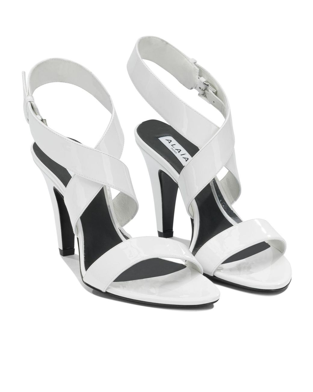 Alaïa White "Cone 110 Mm" Heeled Sandals
