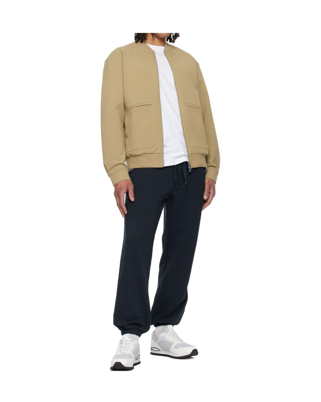 Boss Natural Zippered Pilot Casual Jacket for men
