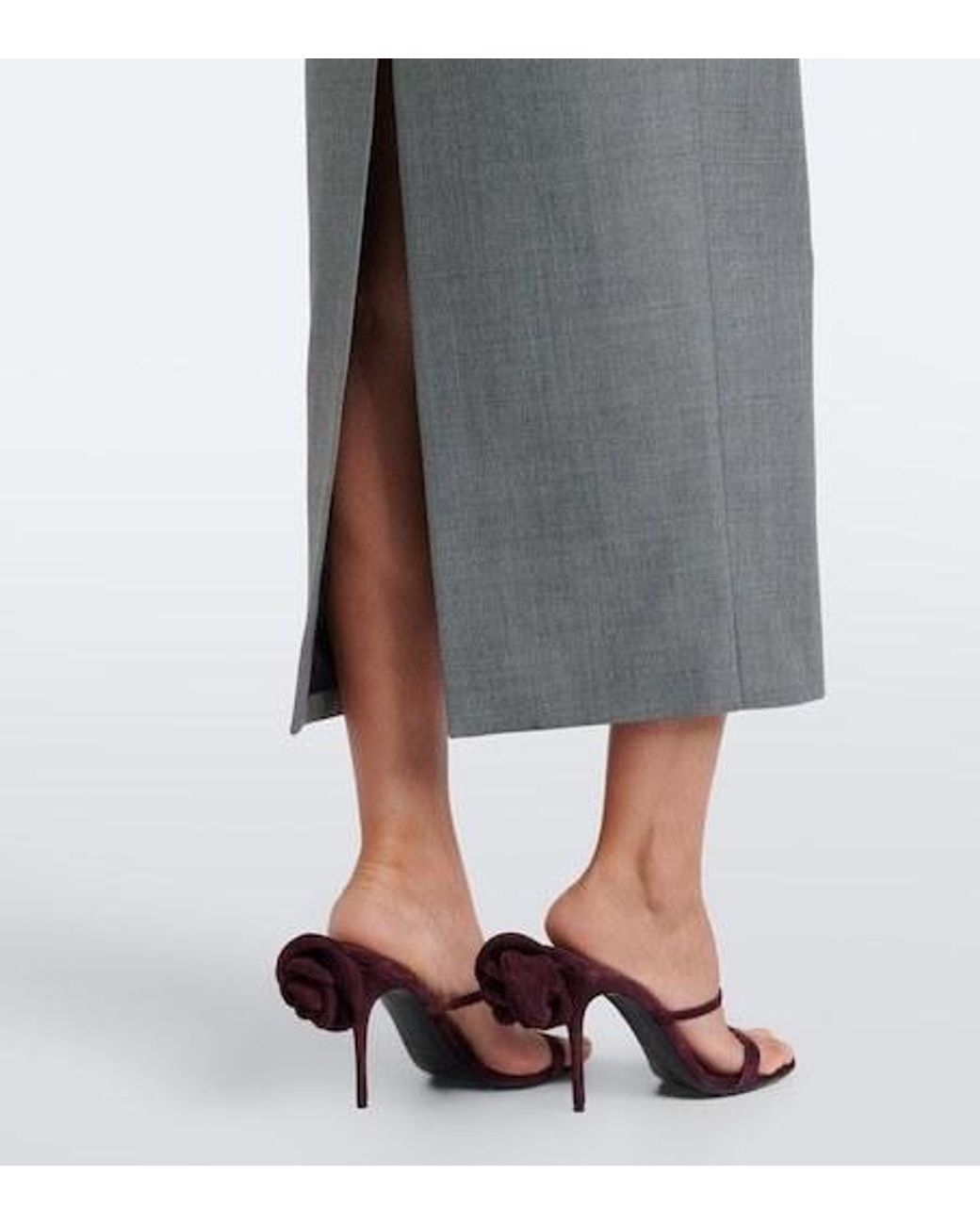 Magda Butrym Gray Wool Bustier Dress