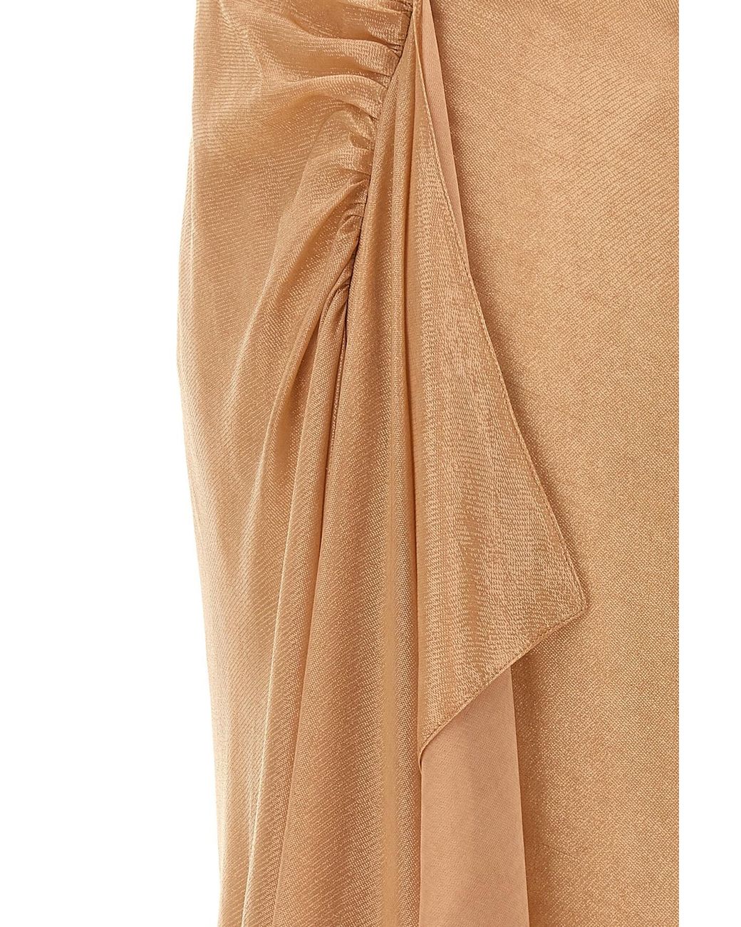 Victoria Beckham Natural Asymmetric Cami Slip Dress