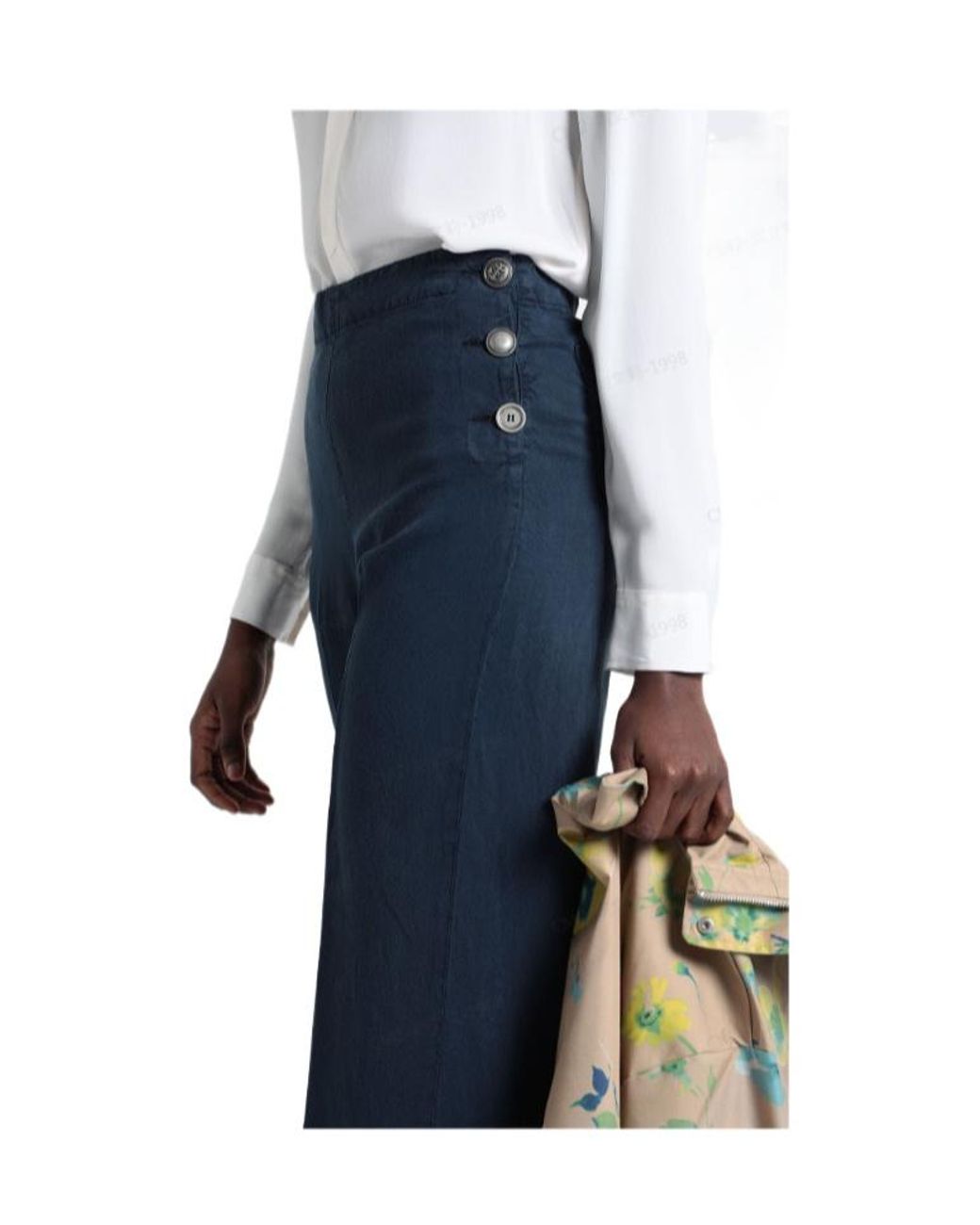 MAX&Co. Blue Casual Wideleg Trousers