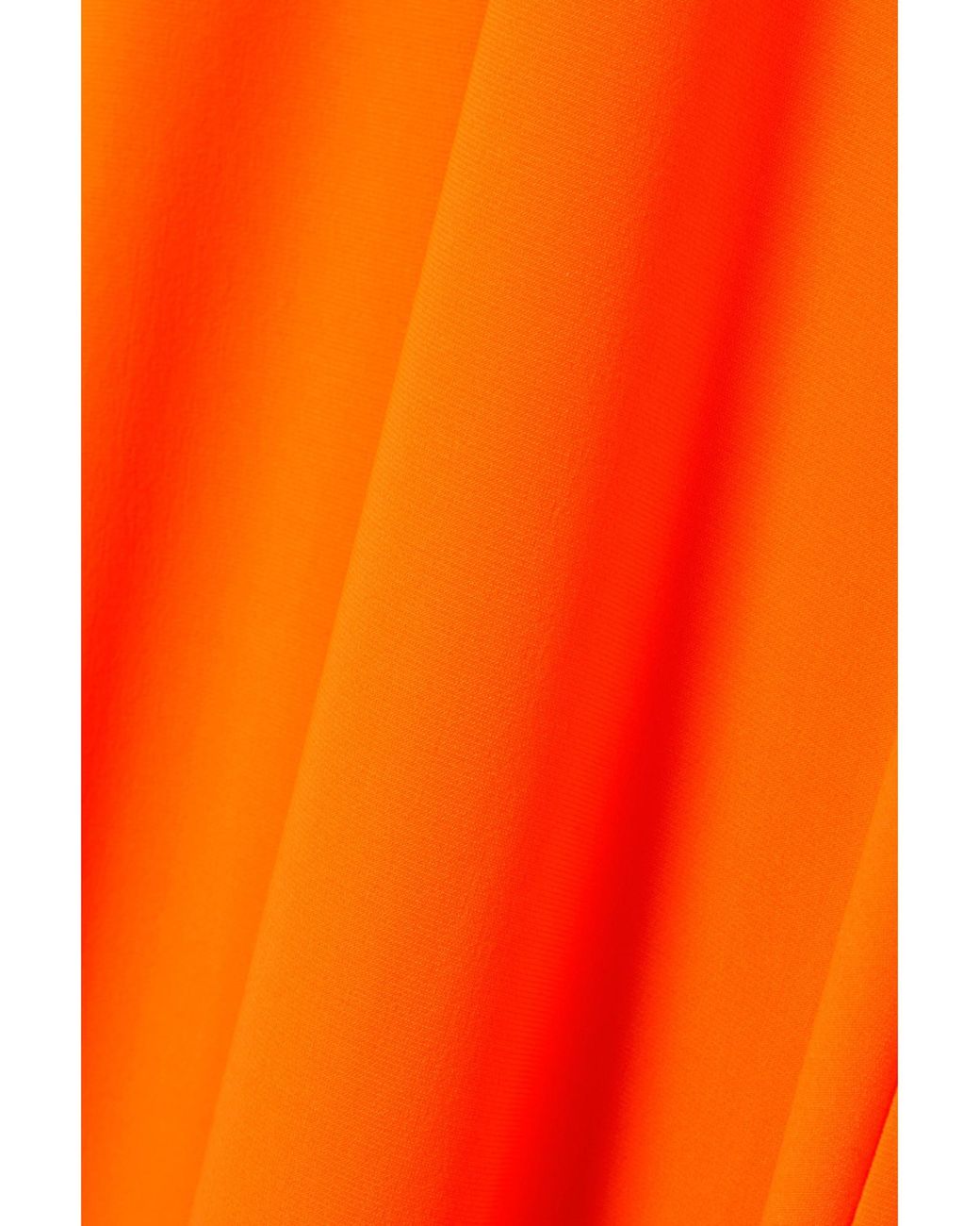 Norma Kamali Orange Minimalist Turtleneck Dress