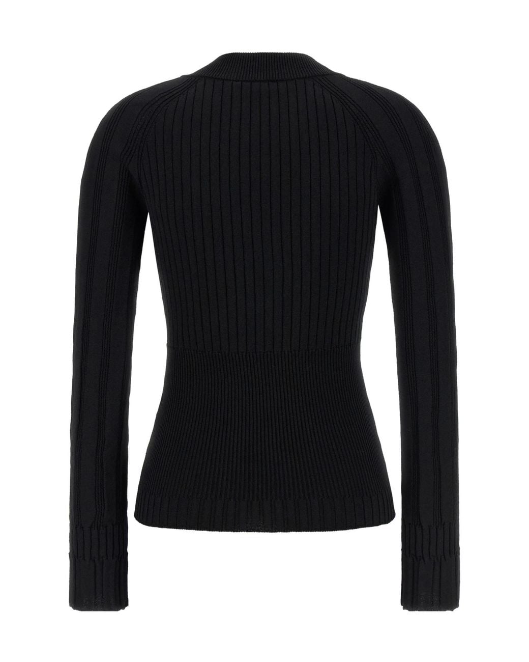Balmain Black Buttoned Fitted Cardigan
