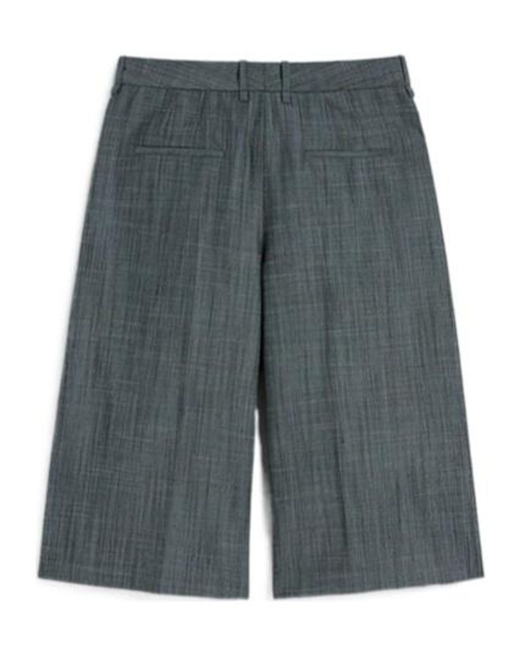 Jil Sander Gray Pressed Creased Shorts