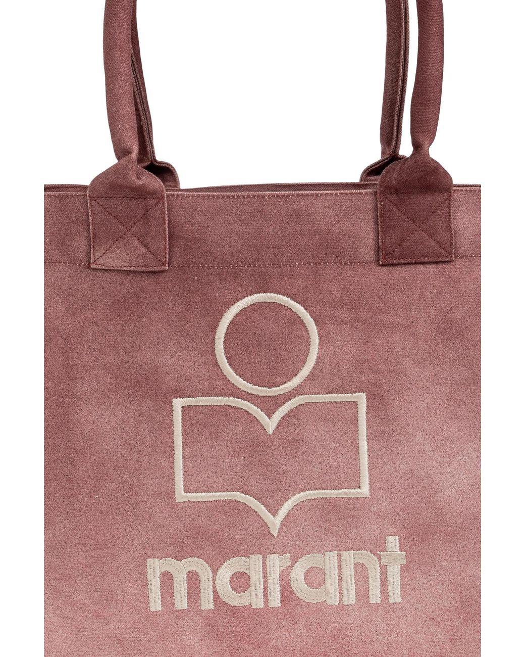 Isabel Marant Purple Yenky Logo Tote Bag