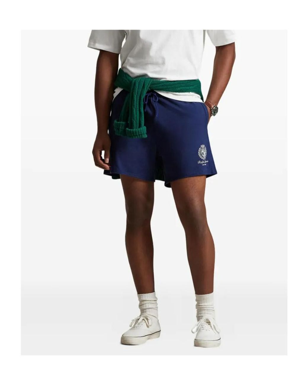 Polo Ralph Lauren Blue Fleece Shorts for men