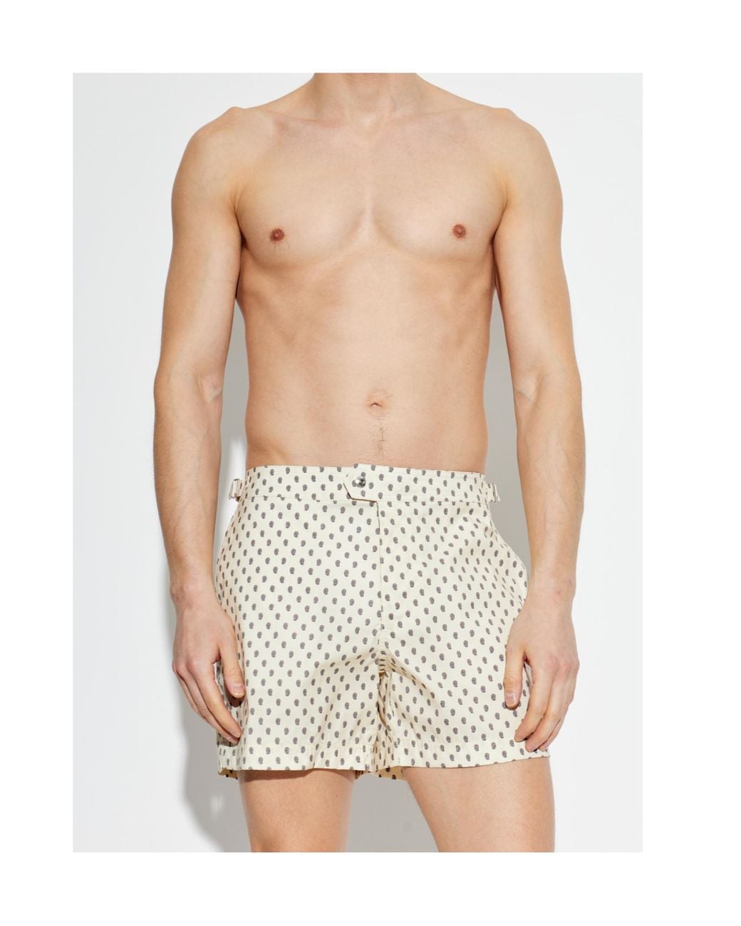Tom Ford Natural Printed Swim Shorts for men