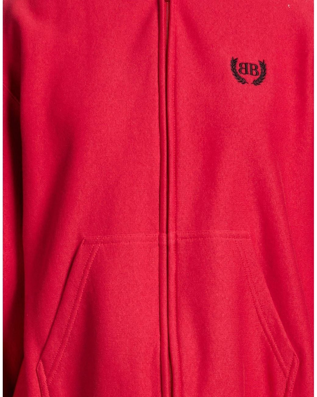 Balenciaga Red Loose And Thickened Hoodie