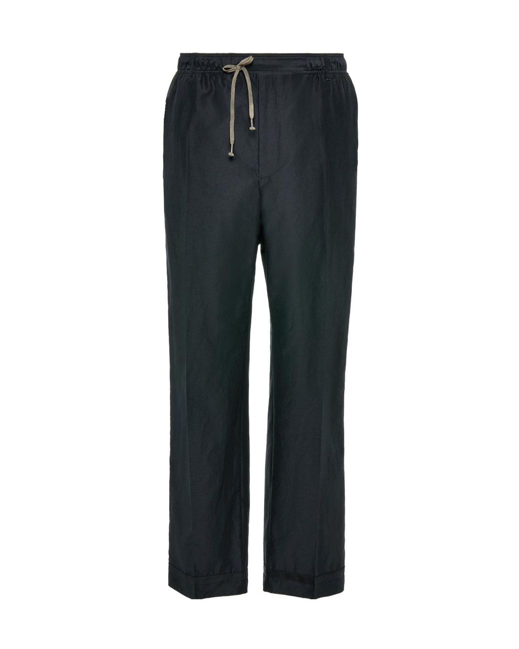 Maison Margiela Black Drawstring Waist Pants for men