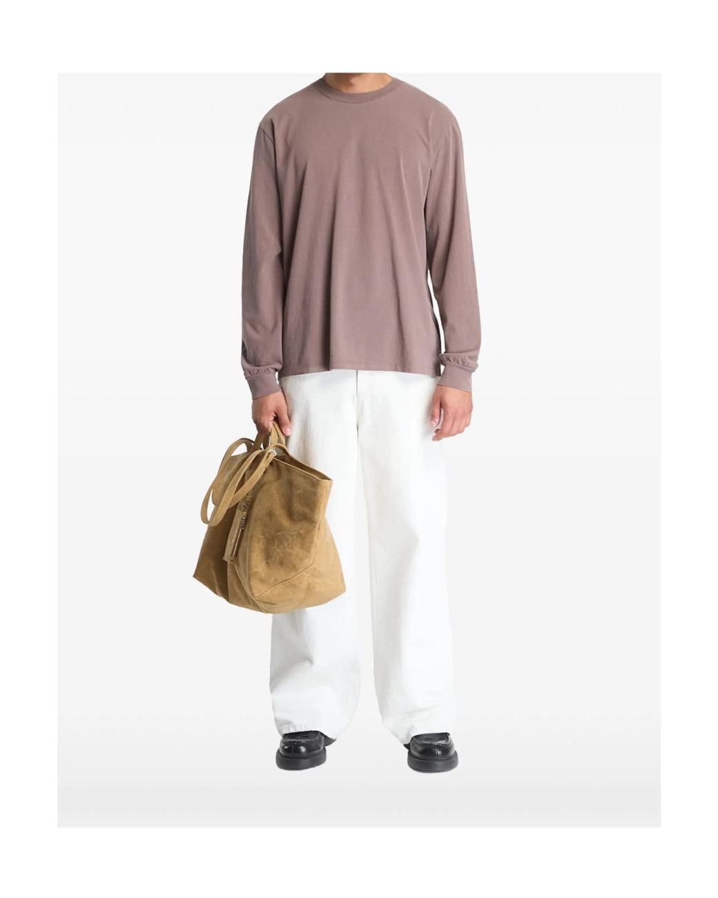 A.P.C. Brown Long-Sleeve T-Shirt for men