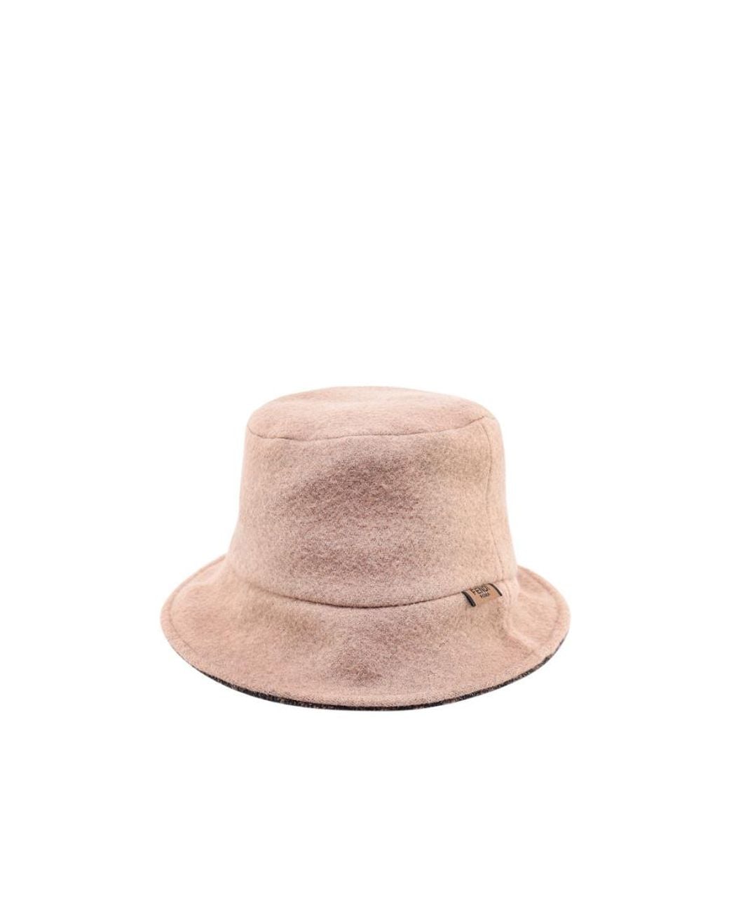 Fendi Pink Felted Wool-Silk Bucket Hat