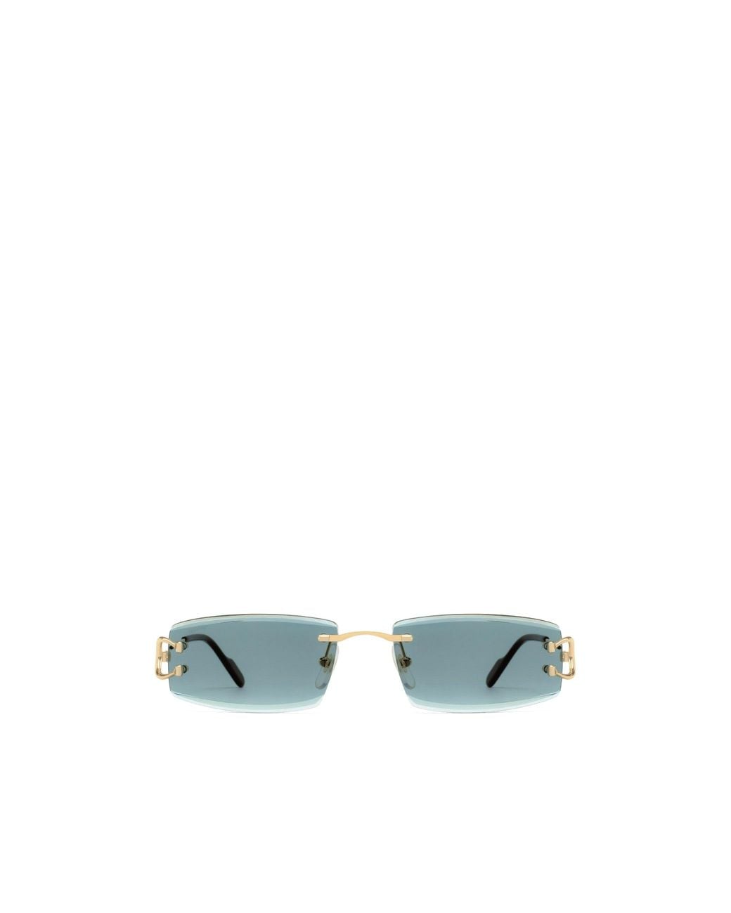 Cartier Blue Rectangular-Frame Sunglasses for men