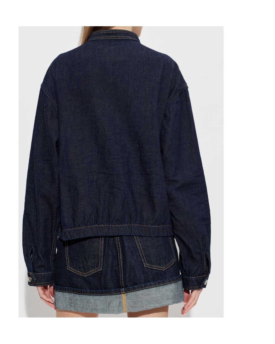 DSquared² Blue Zipped Denim Jacket