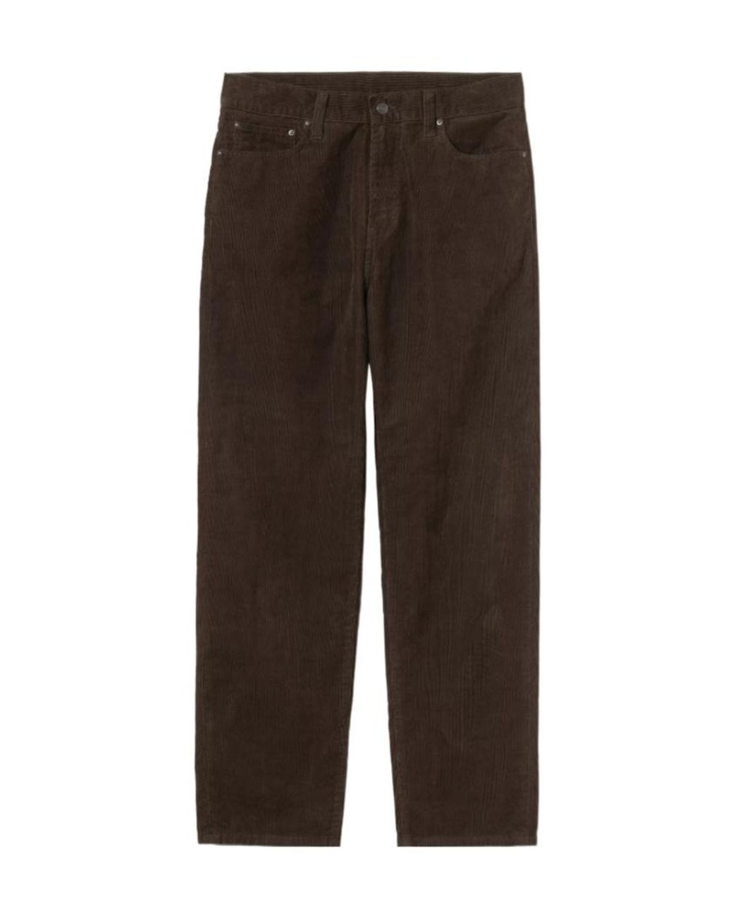 Carhartt Brown Corduroy Straight-Leg Jeans for men