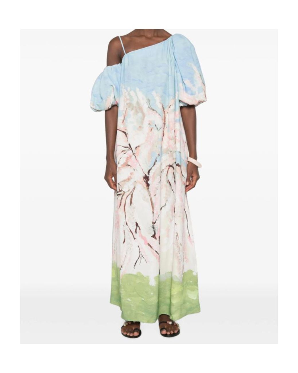 Stine Goya Blue One-Shoulder Dress