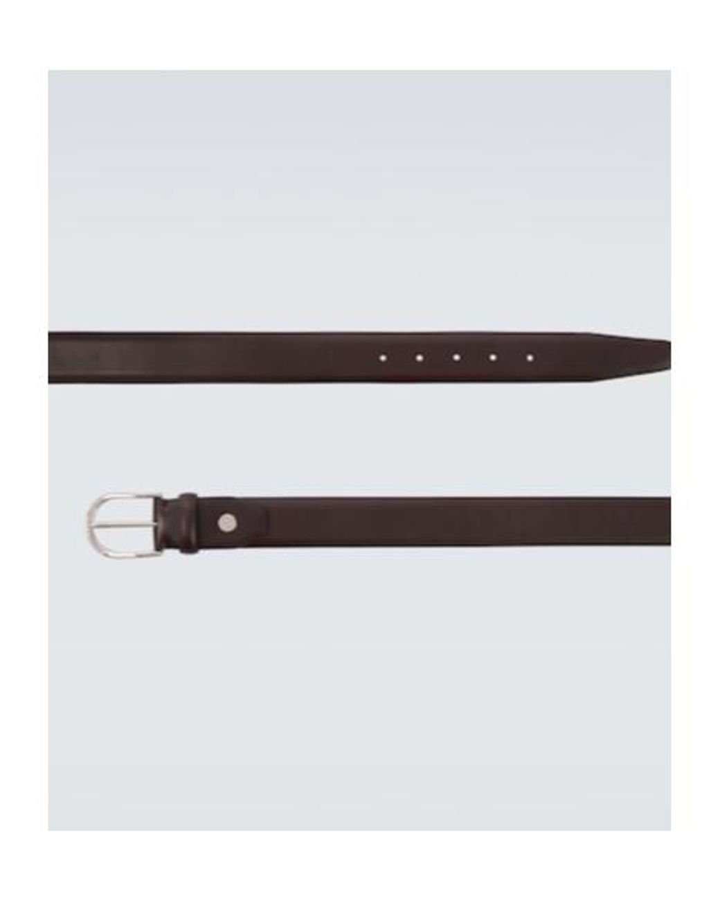 Brioni White Buckle Belt for men