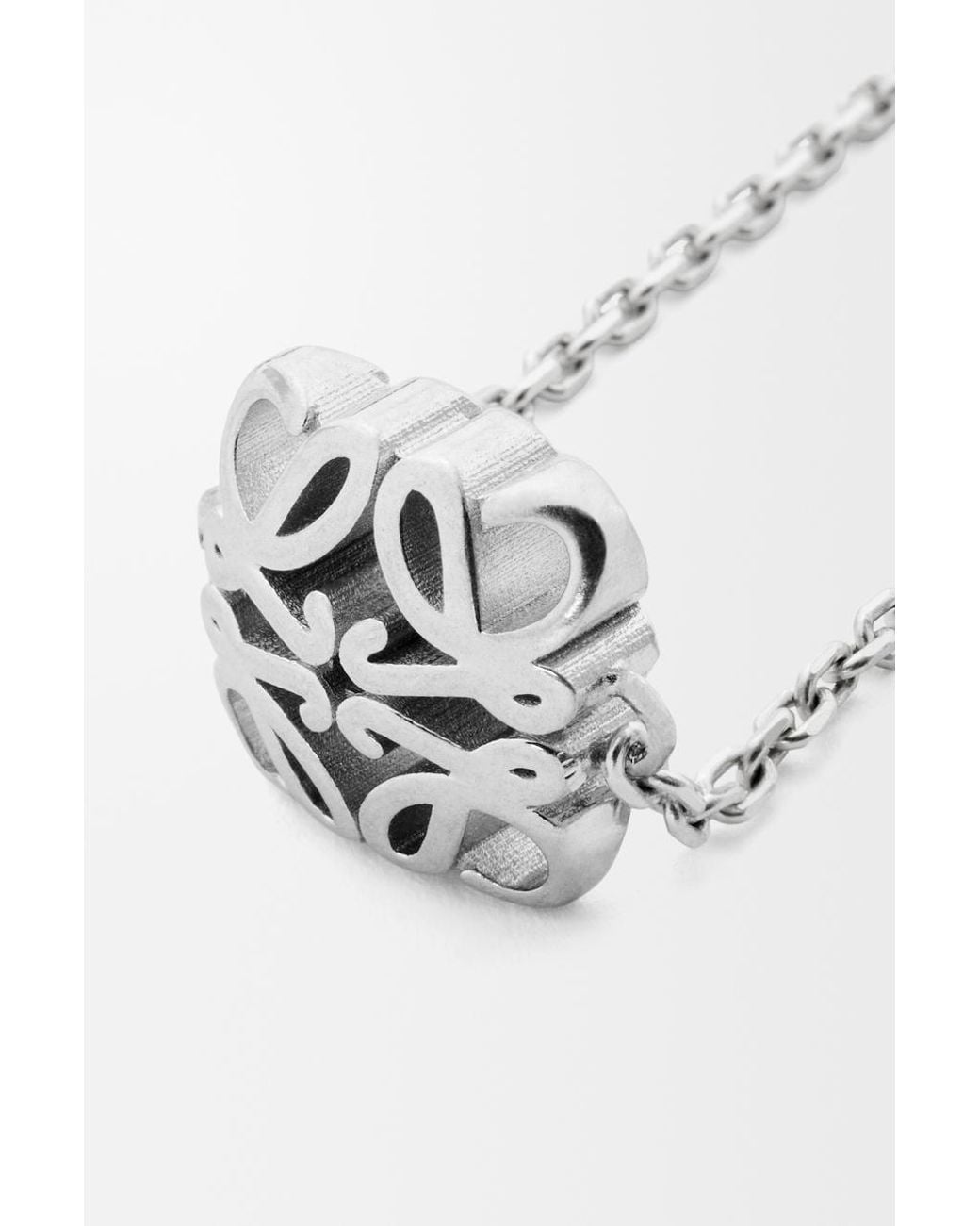 Loewe White Logo Necklace