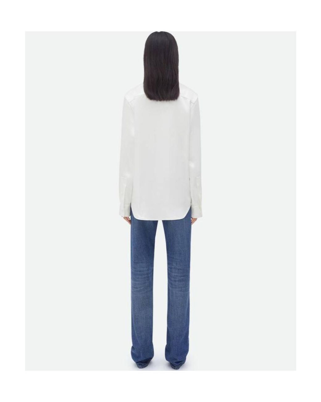Bottega Veneta White Long Sleeved Buttoned Shirt