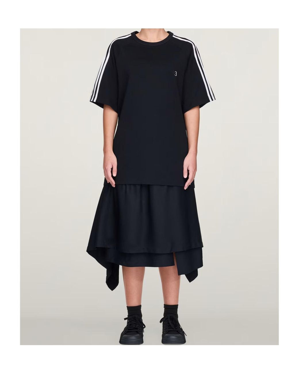 Y-3 Black Wire T-Shirt for men