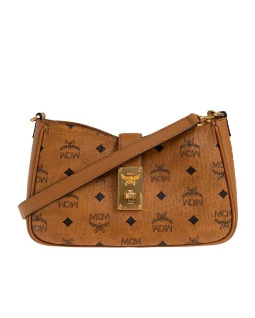 MCM Brown Tracy Shoulder Bag