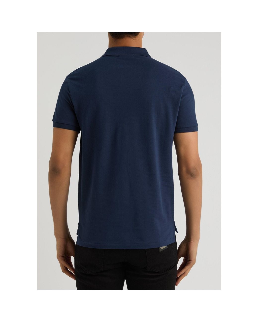 Polo Ralph Lauren Blue Short-Sleeve Slim-Fit Polo Shirt for men