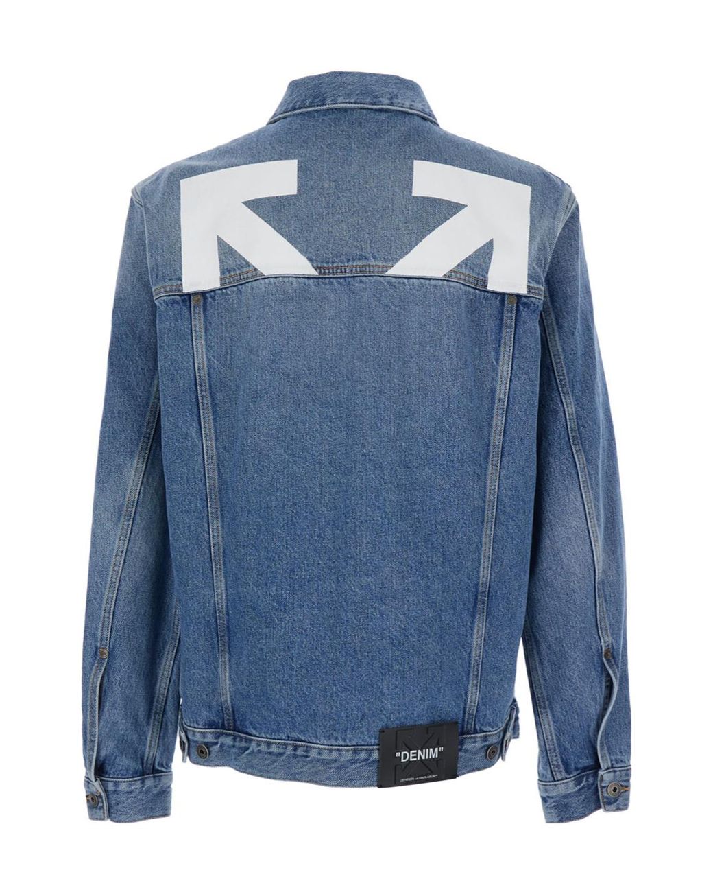 Off-White c/o Virgil Abloh Blue Long-Sleeved Denim Jacket for men