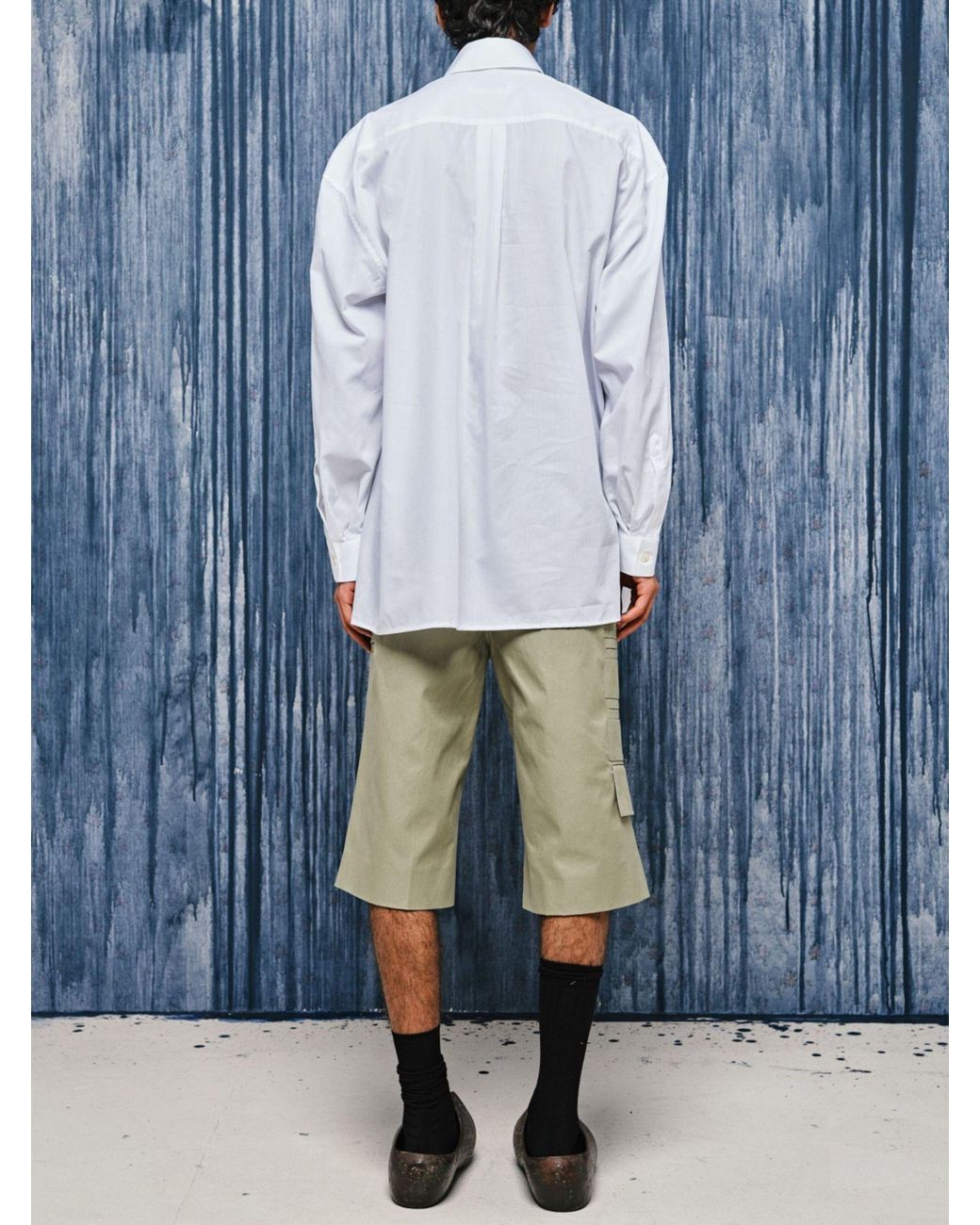 NAMACHEKO White Chest-Pocket Shirt for men