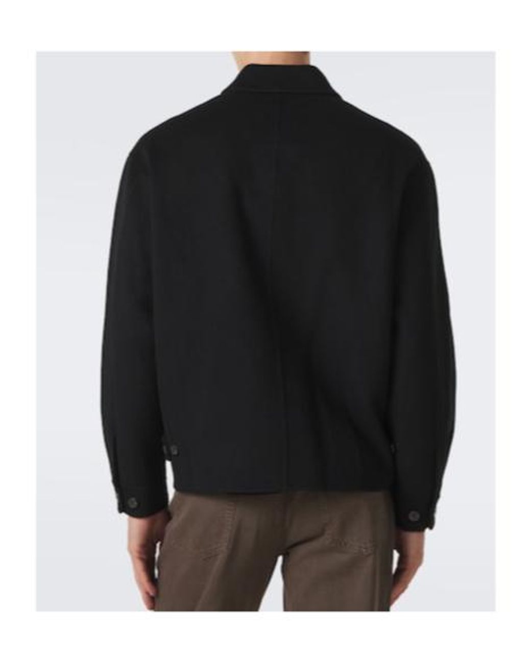FRAME Black Wool Jacket for men