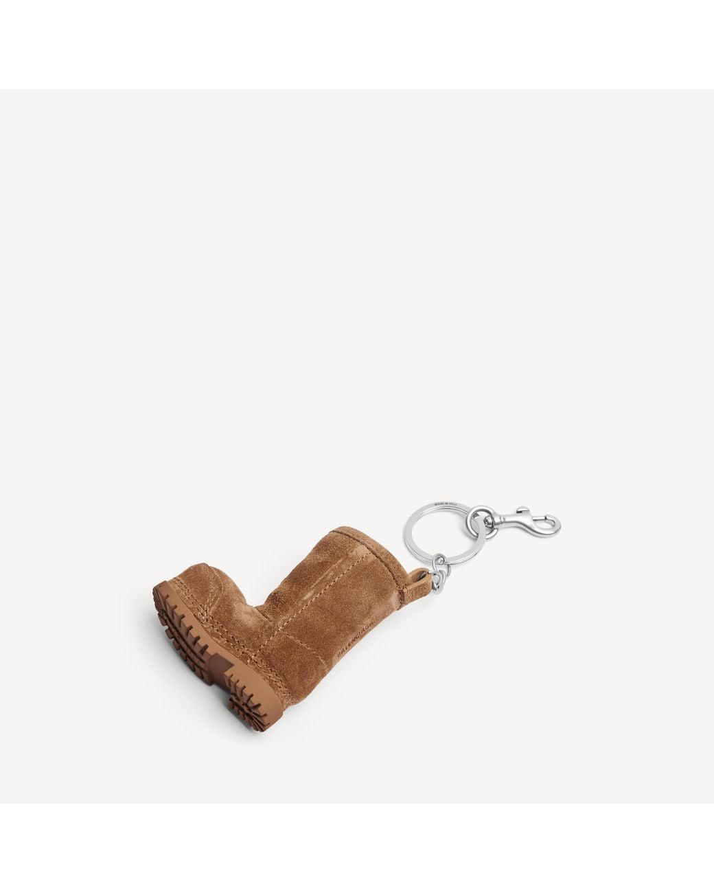 Balenciaga Brown Charm/Keychain Mini Alaska Boot