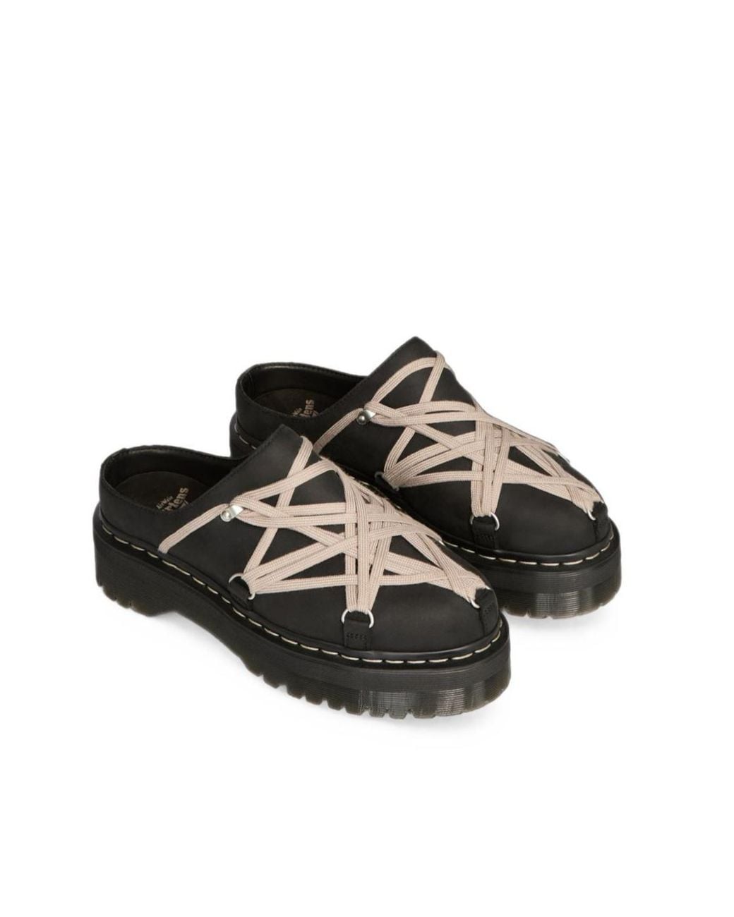 Rick Owens X Dr. Martens Black Dr. Martens X Rick Owens Mules