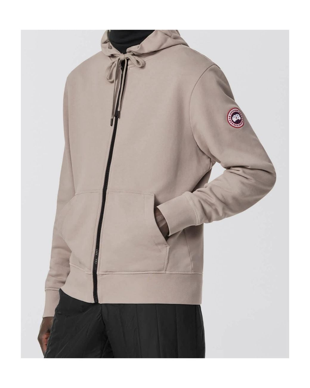 Canada Goose Brown Huron Zipped Long-Sleeved Hoodie for men